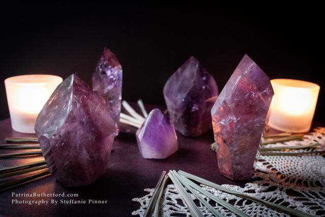 This gorgeous purple Amethyst crystal is considered a semi-precious stone which is embraced by the arts community. Creatively inspiring, its presence will help you use regular tools of your trade in new exciting ways.