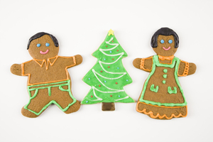 Gingerbread cookies marched into our traditions about the fifteenth century in France and Germany when specialty breads were only allowed to be baked during Easter and Christmas. The breads became cookies and were identified with  Christmas and Yule.